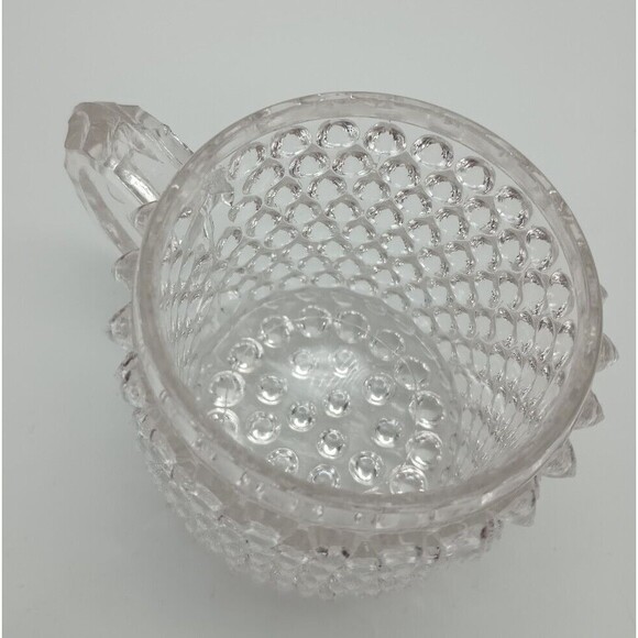 Doyle Hobnail Lidded Honey Condiment Dish Jam Jar Clear - Picture 5 of 8